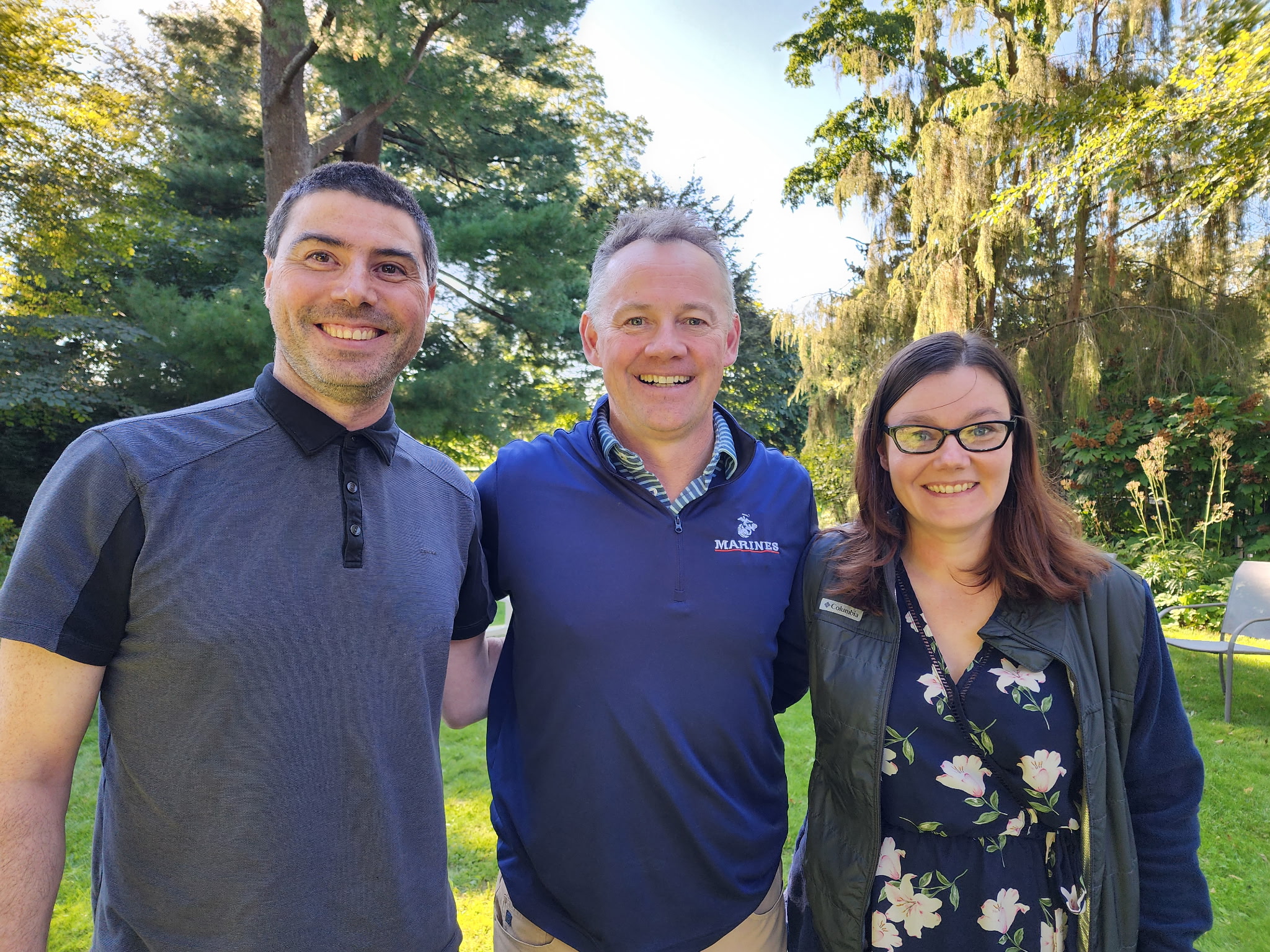 Brandon Edsall with friends and supporters